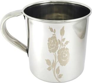 SAUBHAGYA Steel BATH MUG, Multipurpose Use MUG, Drinking Tea Coffee MUG- Large 1100ml Stainless Steel Bath Mug
