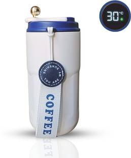 YELONA Insulated Vacuum Hot & Cold Coffee Tumbler|Smart Touch Temperature Display Flask Stainless Steel Tumbler