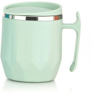MAGICSPOON Stainless Steel Coffee with Lid (300 ml) (Pack of 1) (Pista) Stainless Steel Coffee Mug