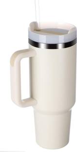 SM Enterprise Tumbler with Handle and Straw Stainless Steel Coffee Mug