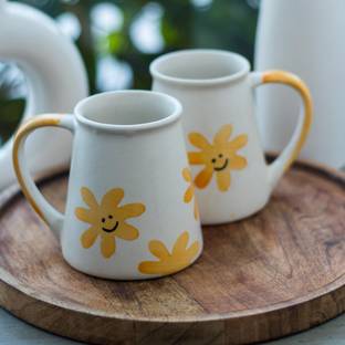 Rare Planet Sunflower Ceramics - Set of 2 Ceramic Coffee Mug