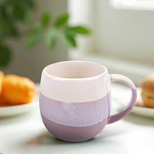 Unique Utilities Ceramic Coffee Milk Cup (Purple) - 450 ML Ceramic Coffee Mug