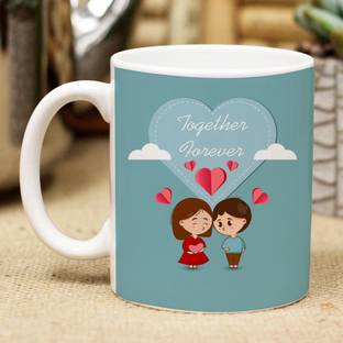 Flipkart SmartBuy Together Forever Valentines day Ceramic Coffee Mug