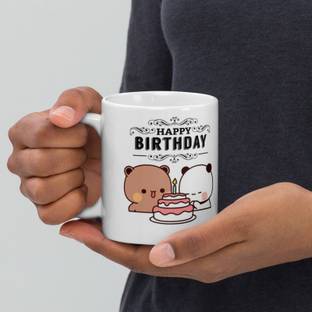Mr UVD Bubu Happy Birthday With Black design Ceramic Coffee Mug