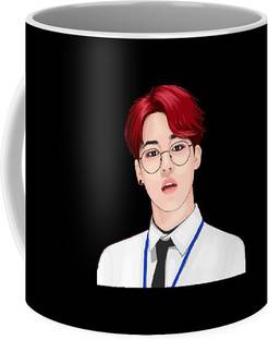Convay BTS Designers Printed 350 ml for Gift & Personals Use Ceramic Coffee Mug