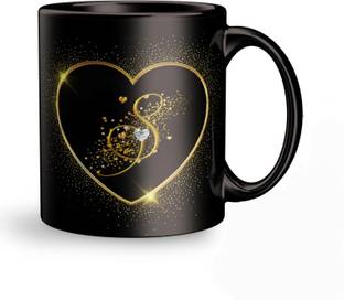 Plakasha creations Letter "S" ValentineGift,Birthdaygift,Giftforboyfriend,brother,sister,girlfriend Ceramic Coffee Mug