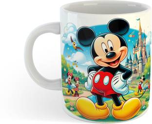 UNIARAWALAS Mickey Mouse Minnie Mouse M2 Ceramic Coffee Mug