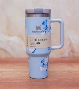 ved online mart Flower Engraved Stanley Quencher H2.0 Flowstate Tumbler Stainless Steel Tumbler