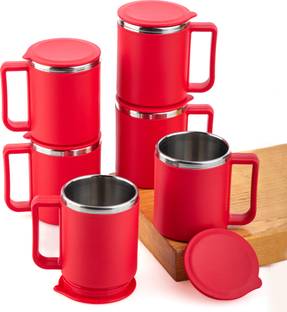METSTIK Tea Coffee Cup Set Plastic Coffee Mug