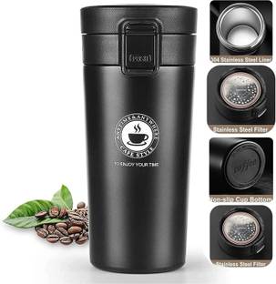 Nirvaana Double Wall Vacuum Insulated Tea Coffee Thermos Flask Travel Stainless Steel Bath Mug
