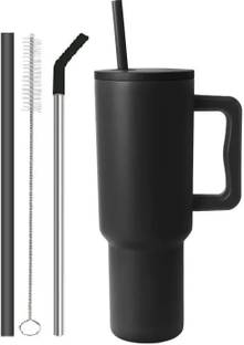 ESLORA Stainless Steel Vacuum Double Insulated Tumbler with Handle and Straw 1200ML Stainless Steel Tumbler