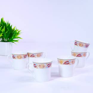 UPC Set of 6 Coffees /Cup New Modern Design Fine Bone China Ceramics 220ML/CUP Bone China Coffee Mug