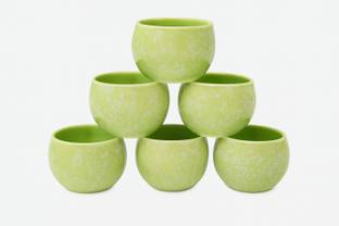 Hoshita Bone China Blue Dot Kuliya Premium Tableware Tea/Coffee Cup Set of 6 Ceramic Coffee Mug