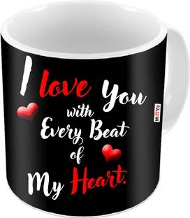 ME&YOU Romantic Gifts, Surprise Printed for Husband Wife Couple Lover Girlfriend Boyfriend Fiancée Fiancé On Valentine's Day, Birthday, Anniversary, Karwa Chauth and any special Occasion IZ19STLoveMu-28 Ceramic Coffee Mug