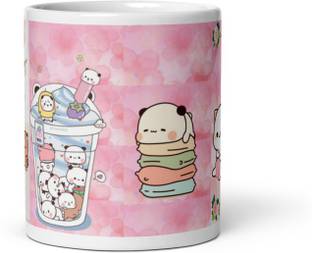 Mr UVD Bubu Dudu Having Fun Together 921 Gift Item for Girlfriend Boyfriend Ceramic Coffee Mug