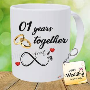 blinkNshop Happy 1st Marriage Anniversary 1 year love Ceramic Coffee Mug
