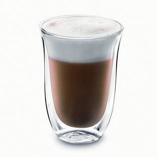 Baskety Double Wall Insulated Glass Espresso Cups, 270ml Pack of 1 i09 Glass Coffee Mug