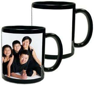beautric personalized black patch mug for birthday, anniversary gift Ceramic Coffee Mug