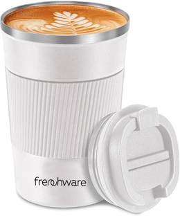 Frenchware Coffee, Tumbler, Flask for Tea Coffee, Insulated, Double Wall Vacuum Stainless Steel Coffee Mug