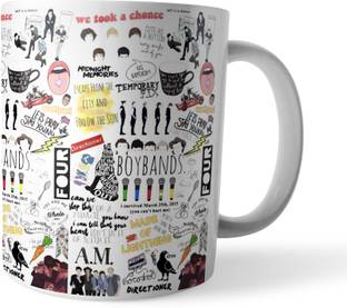 Morons One Direction Graphic Photo Collage Ceramic Coffee Mug