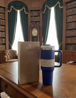 MBTAKSP Trending Quencher FlowState Stainless Steel Tumbler with Straw (Royal Blue) Stainless Steel Tumbler
