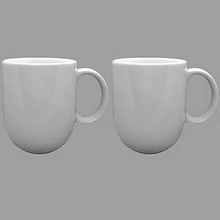 Ariane Coupe White Fine Porcelain Coffee Mug
