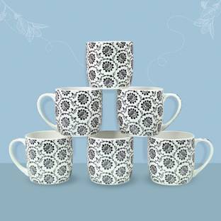 StarAndDaisy Coffee Set of 6 | Ceramic Bone China Cup to Gift to Best Friend Ceramic Coffee Mug