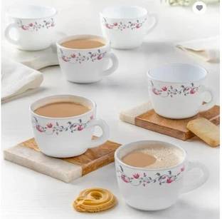 BOROSIL 6N 14CL PENTAS CUP SET Opalware Coffee Mug
