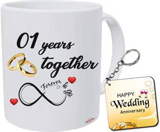 blinkNshop Happy 1st Marriage Anniversary 1 year love Ceramic Coffee Mug