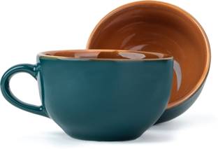 Shay Large Teal XL Cuppa | Glossy Finish Ceramic Coffee Mug
