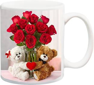 ME&YOU Special Gifts For Brother Sister Husband Wife Lover Boyfriend Girlfriend Friends On Anniversary Birthday Valentine's day Teddy Bear Day (IZ17-VK-MU-0449) Printed Ceramic Coffee Mug