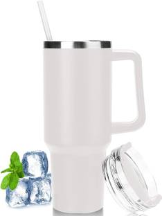 BLAGO Tumbler with Handle and Straw,Lid and Stainless Steel Tumblers,Car Outdoor Stainless Steel Tumbler