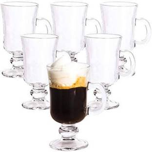 MDNSHO Irish Latte Cups Milkshake Falooda & Juice Glass Clear Glasss Porcelain Tumbler