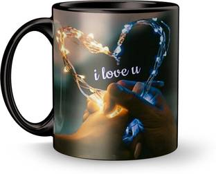 Elegaci Gifts "I Love You" "(Couple Heart)" Coffee Gift For Valentine's day , Anniversary Ceramic Coffee Mug
