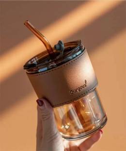 gorgous GLASS FLASK Glass Coffee Mug