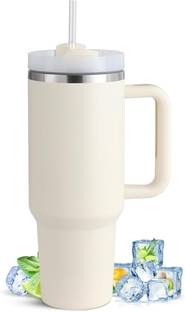 MUNOO 40 oz Tumbler with Handle and Straw & Lid,Stainless Steel Vacuum Insulated Stainless Steel Tumbler