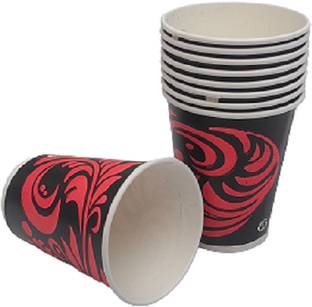 पागल माइंड्सेट Disposable Printed Paper Glass/Paper Cups for Water, coldrinks, Juice & Tea कागज़ मग