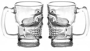 MIR Skull 450ML for Your Home Bar. Glass Beer Mug
