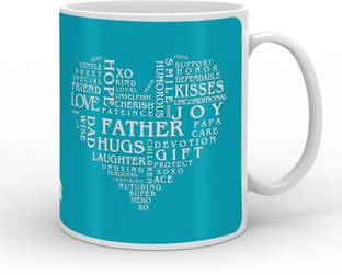 Indigifts Decorative Gift Items Fathers Day Gifts, Dad Gift, Fathers Birthday Gift, Gift for Papa, Gifts for Parents, Anniversary Gifts, Father Love Words Quote Ceramic Coffee Mug