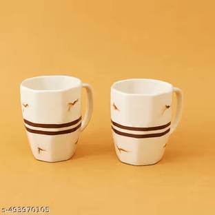 Design Khazana Choco Milk Set of 2 Ceramic Coffee Mug