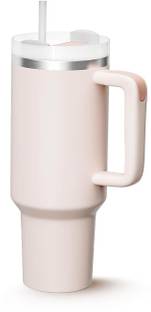 Scilla Tumbler with Handle and Straw Lid Leak-proof Silicone Boot Straw Cover Cap Stainless Steel Tumbler