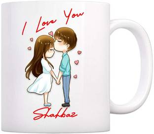 GNS National Romantic Gift I Love You Shahbaz Love theme Proposal Message 201 Ceramic Coffee Mug