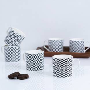 StarAndDaisy Coffee Set of 6 | Ceramic Tea Cup | Microwave & Dishwasher Safe Ceramic Coffee Mug