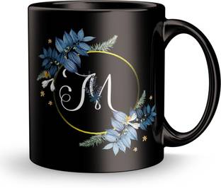 Plakasha creations Flower design print gift for Boyfriend Ceramic Coffee Mug