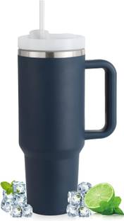 papita Tumbler for Hot and Cold Insulated Tumbler Lid StainlessSteel TumblerStraw Cream Stainless Steel Coffee Mug