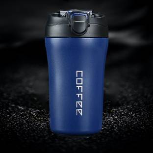 UniKart Teal Blue Insulated SS Coffee Tumbler with 2-in-1 Flip Up Straw & Sip Lid Stainless Steel Tumbler