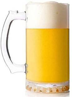 SMILERY Beer, Large, Freeze Safe, for Bar,Alcohol,Beverages Glass Beer Mug