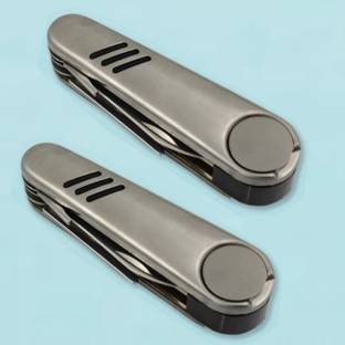 Gift Corner Knife SS Multi Function Pocket Tools:Knife,Scissors,Bottle Opener,Key ring 2 pcs Multi-utility Knife