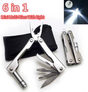 NSV Plier With Multifeatures Titanium Coated 9 in 1 Great Tool for Personal Use Multi Utility Plier