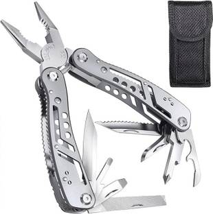 Bluedeal 24 in 1 Multi-function Plier Tools Made of Stainless Steel with 11 Screwdriver Multi Utility Plier